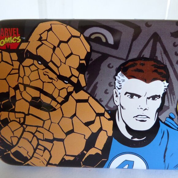 VINTAGE NEW 1998 MARVEL COMICS FANTASTIC FOUR 4 TIN CONTAINER PENCIL PEN CASE - Picture 8 of 10